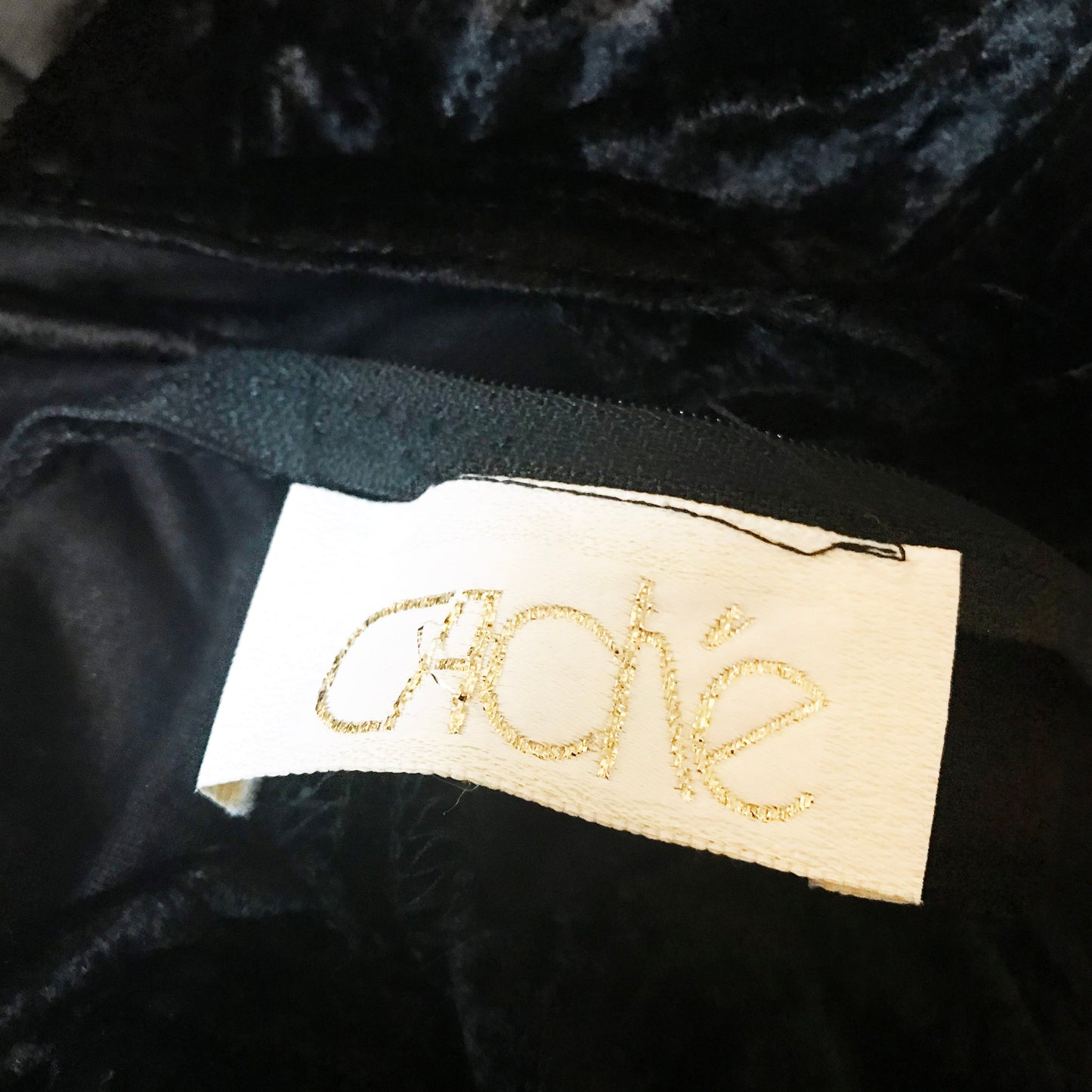 Vintage 1980s Cache Velvet Stirrup Catsuit
