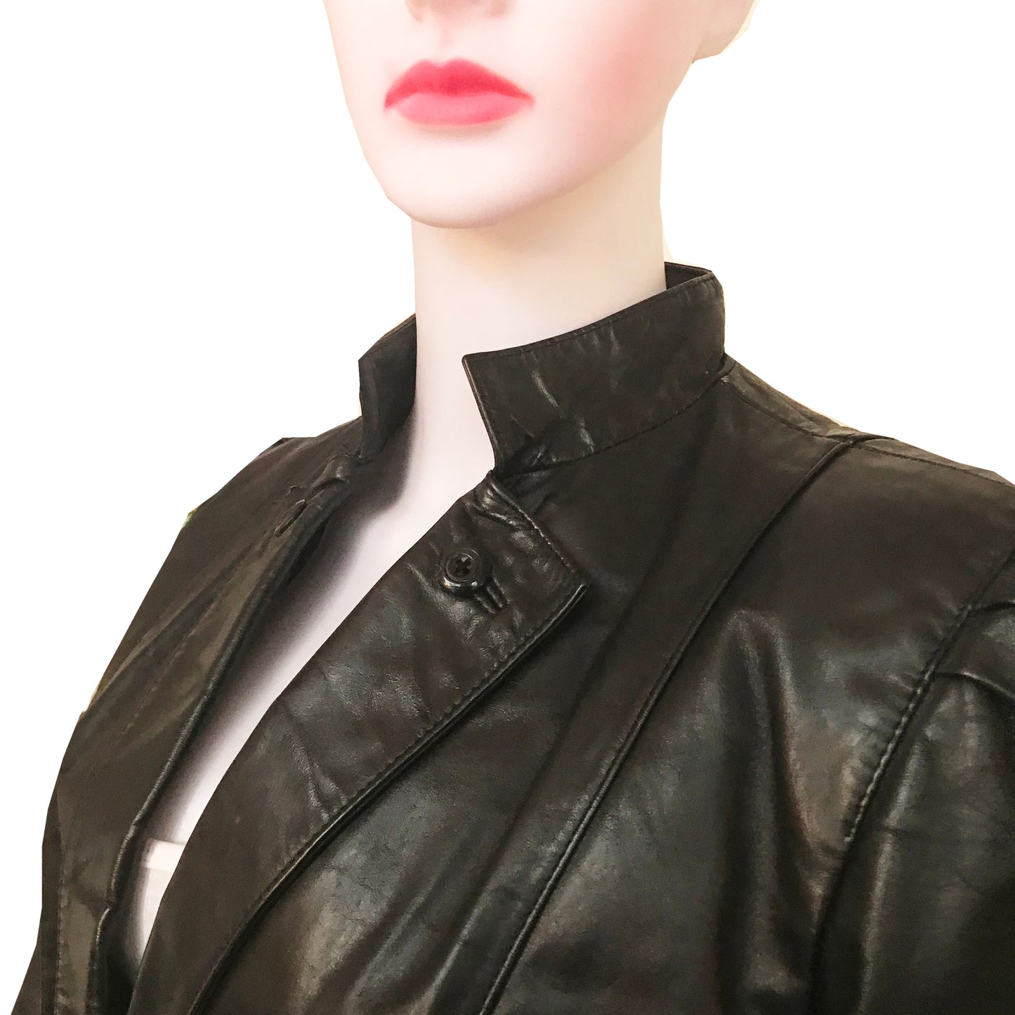 Vintage 1980s Wilsons Leather Cropped Jacket