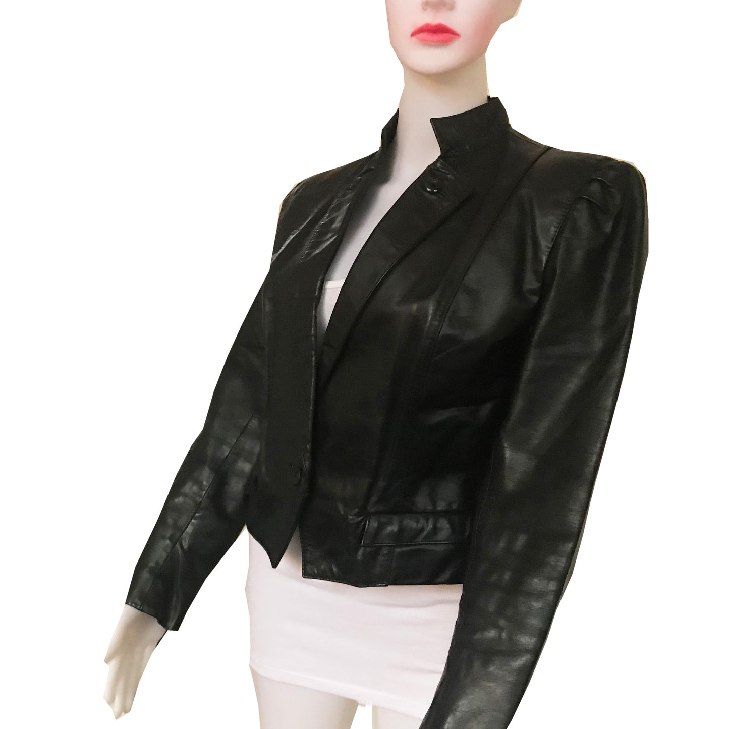 Vintage 1980s Wilsons Leather Cropped Jacket