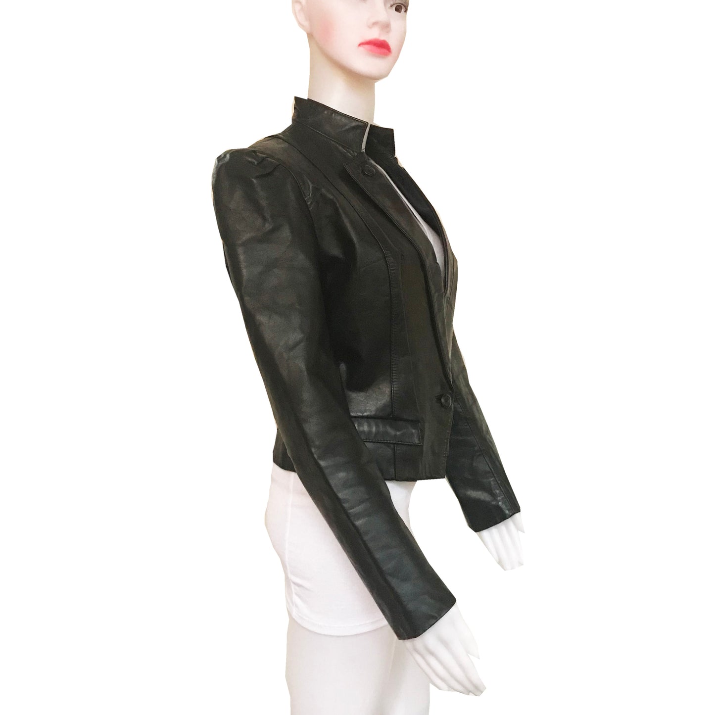 Vintage 1980s Wilsons Leather Cropped Jacket