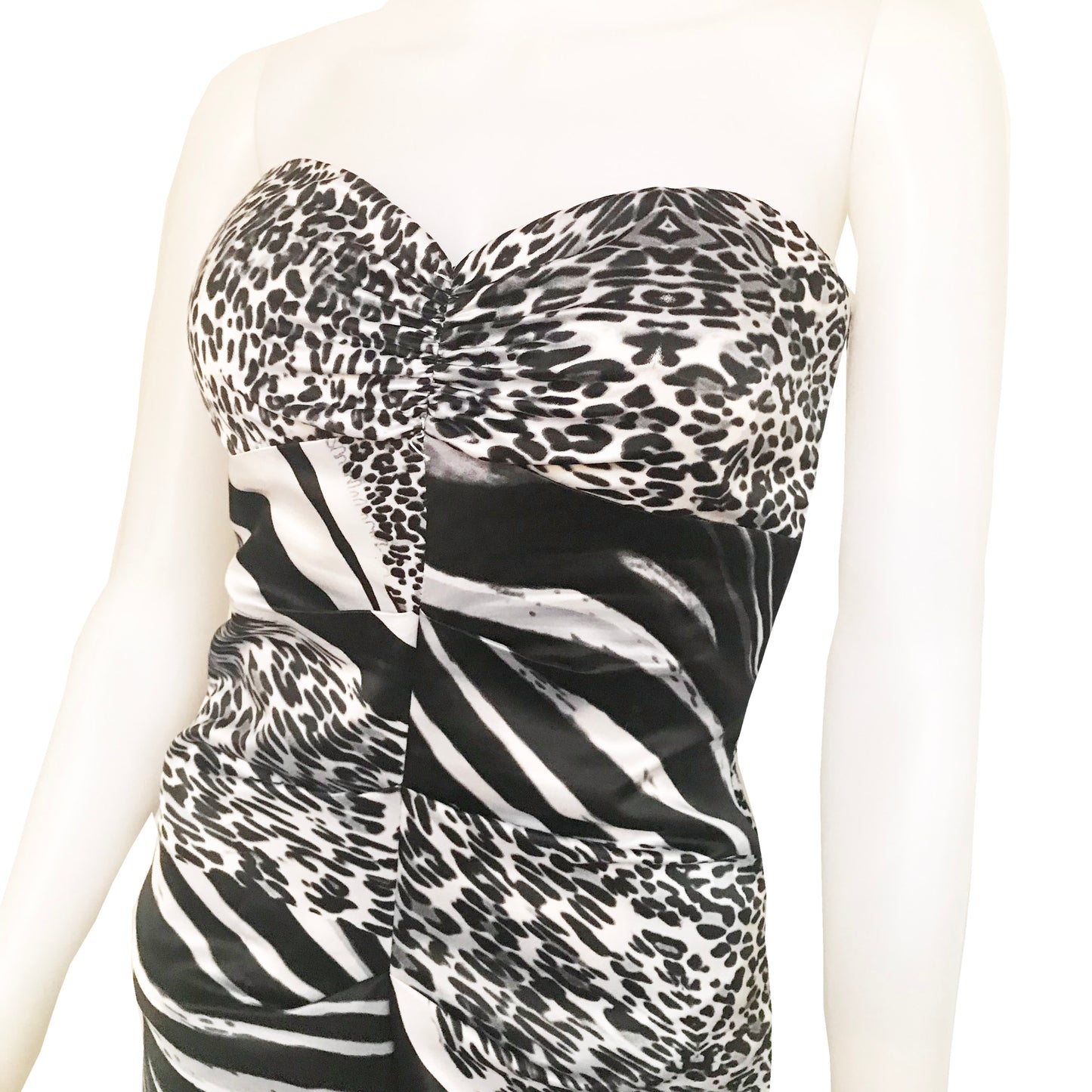Vintage 1990s Cache Animal Print Maxi Dress
