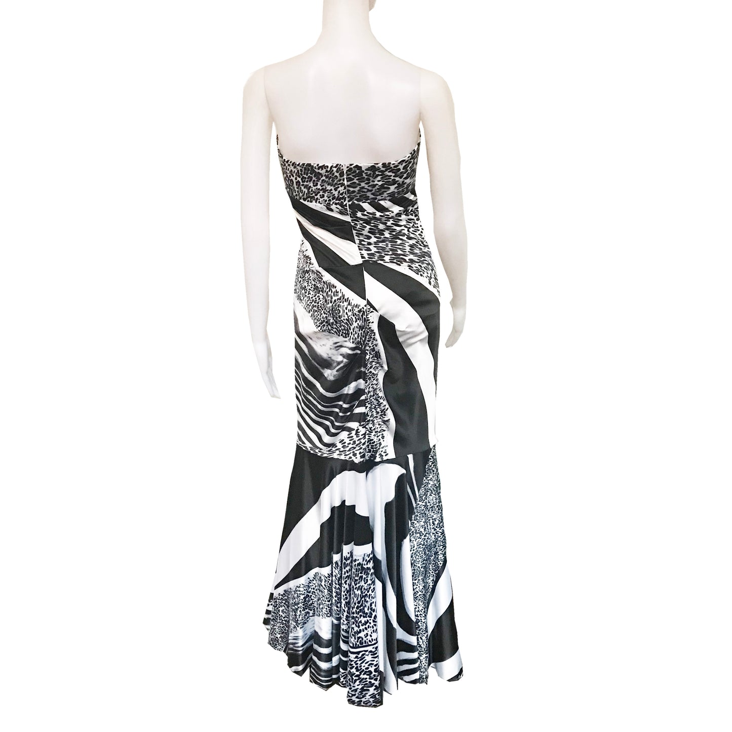 Vintage 1990s Cache Animal Print Maxi Dress