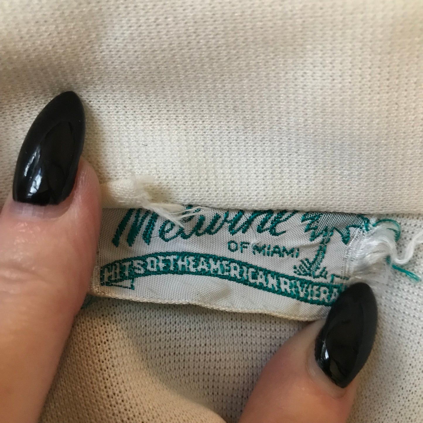 Vintage 1970s Melwine of Miami Striped Blouse