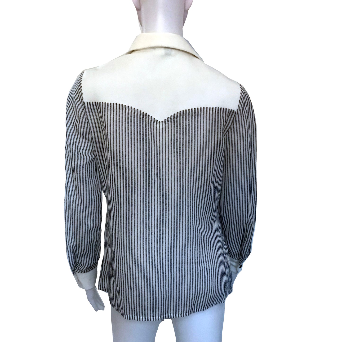 Vintage 1970s Melwine of Miami Striped Blouse