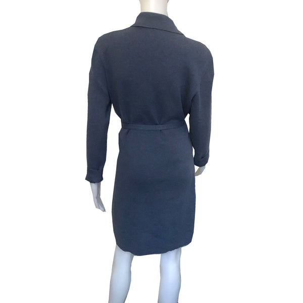Vintage 1970s Pierre Cardin Blue Sweater Dress
