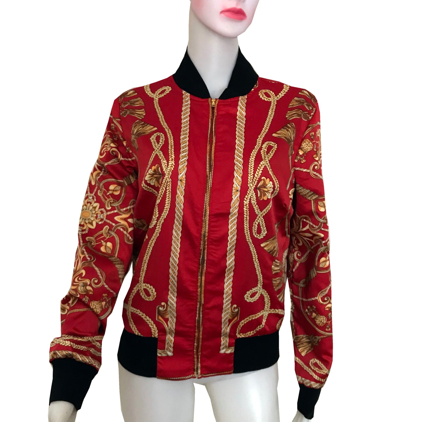 Vintage 1990s Satin Bomber Jacket