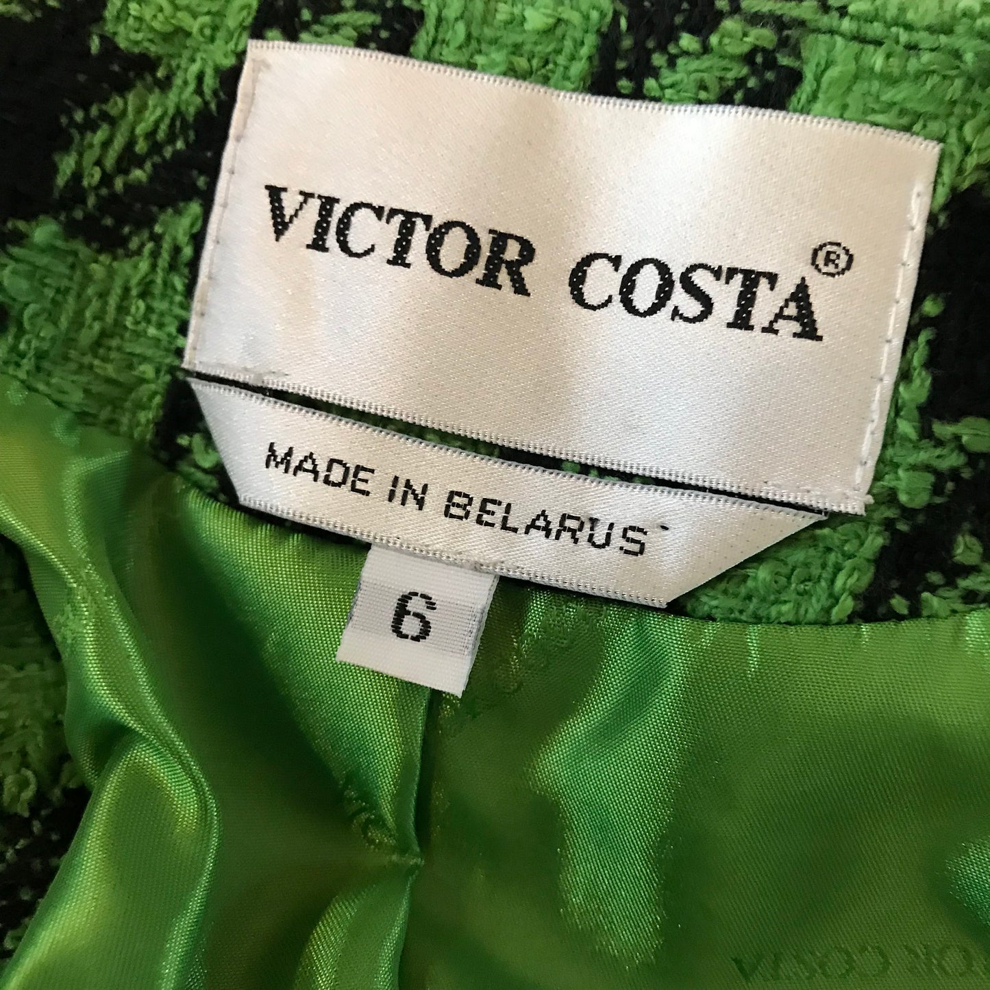 Vintage 1990s Victor Costa Houndstooth Suit
