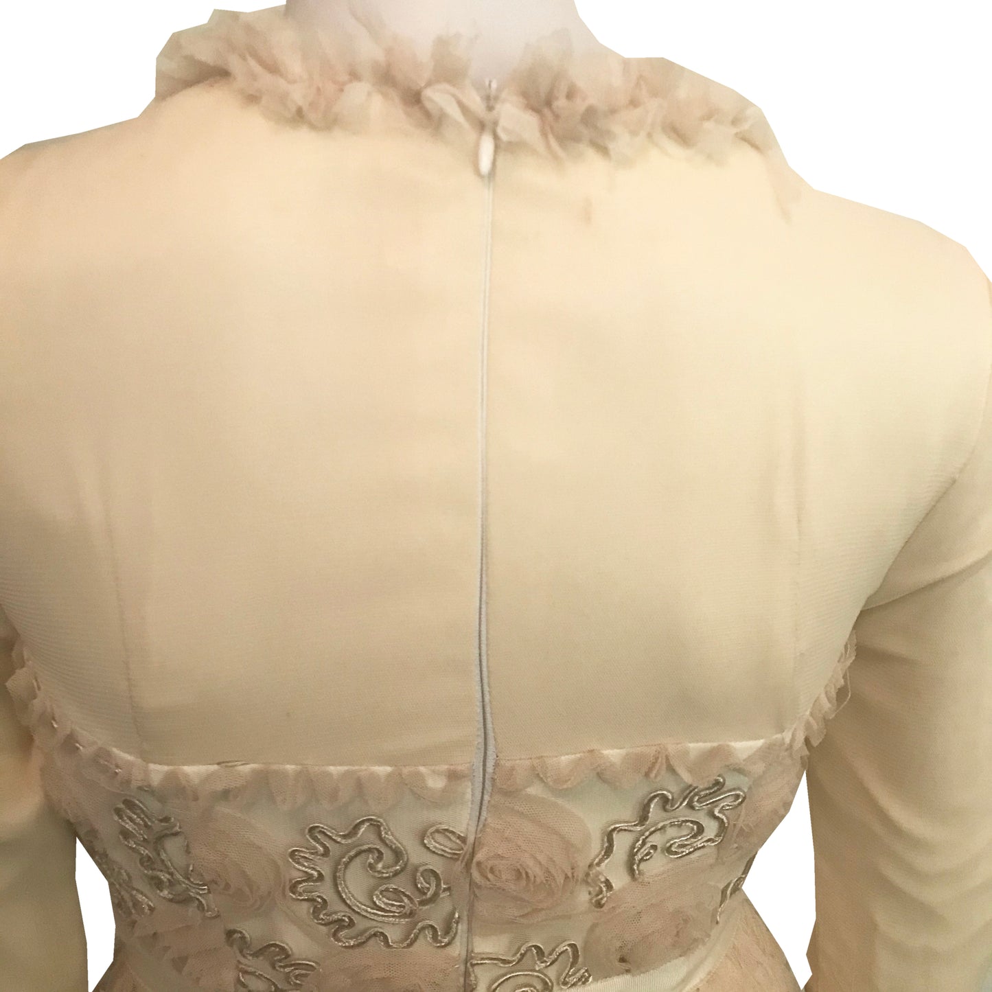 Vintage 1970s Antique White Wedding/Formal Dress