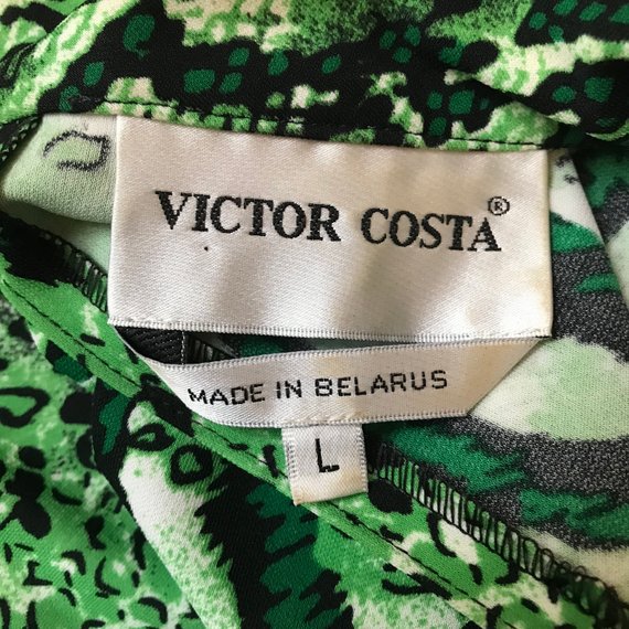 Vintage 1990s Victor Costa Maxi Skirt & Top Set