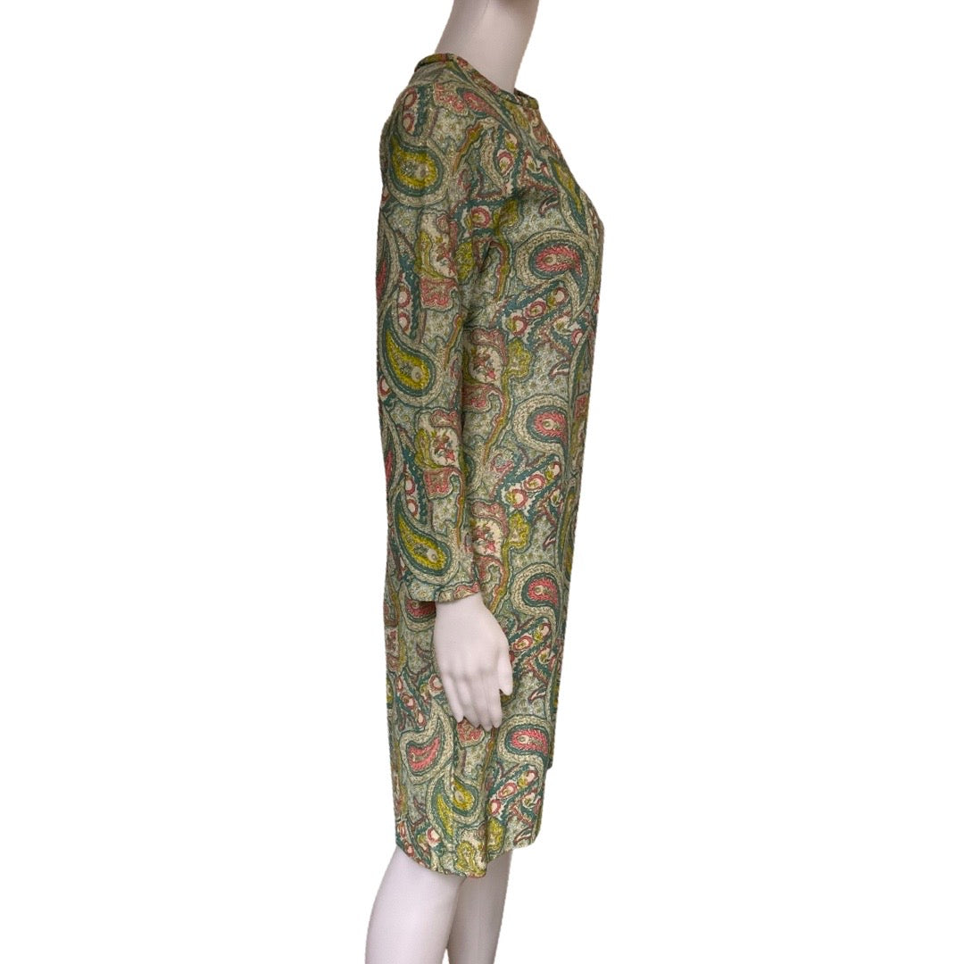 Vintage 1960s Paisley Mod Dress