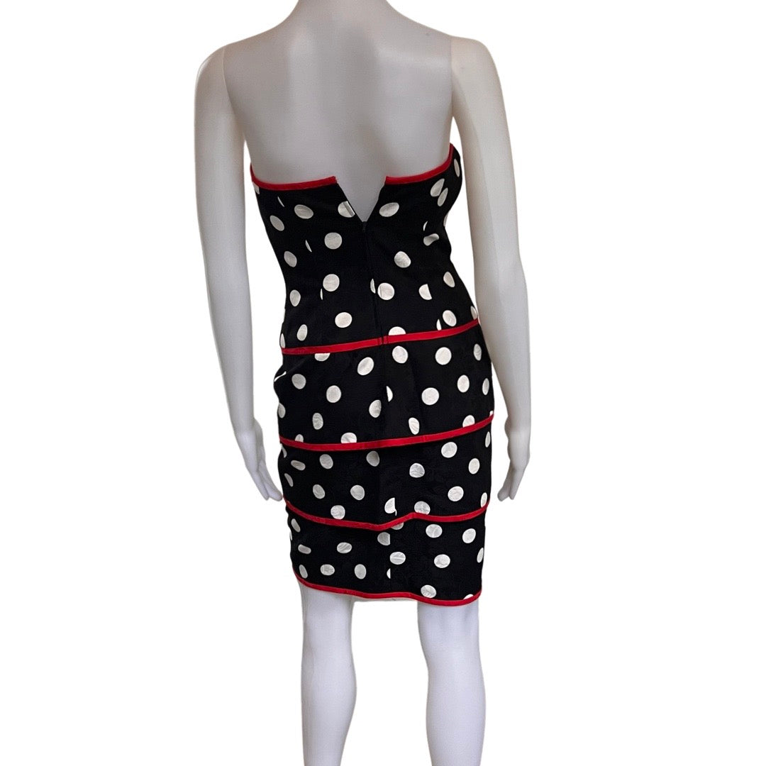 Vintage 1980s Lillie Rubin Polka Dot Dress & Jacket