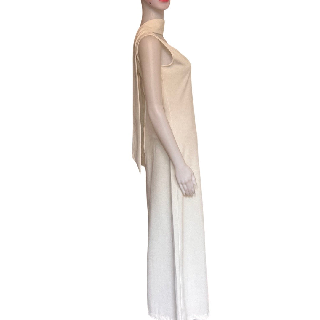 Vintage 1970s White Formal Prom/Maxi/Wedding Dress
