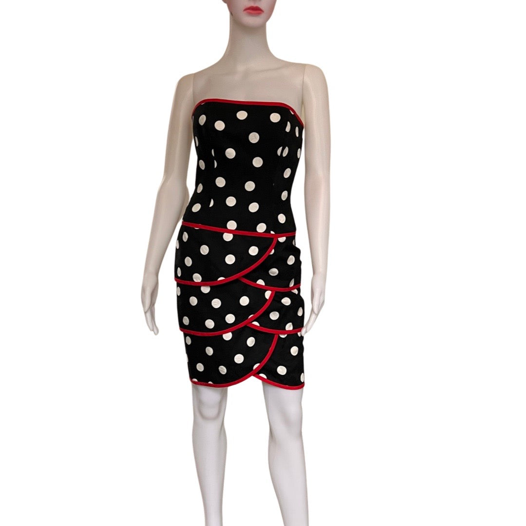 Vintage 1980s Lillie Rubin Polka Dot Dress & Jacket