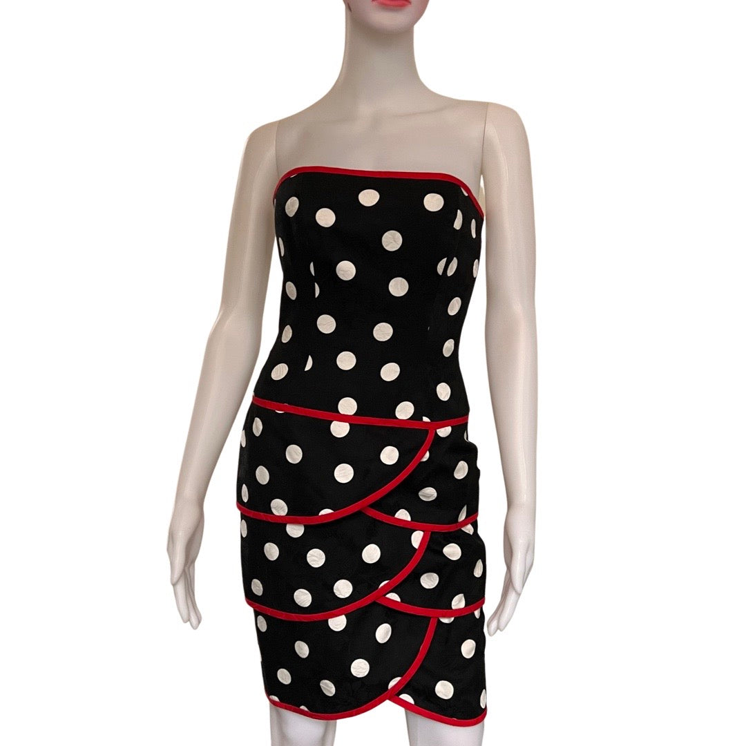 Vintage 1980s Lillie Rubin Polka Dot Dress & Jacket