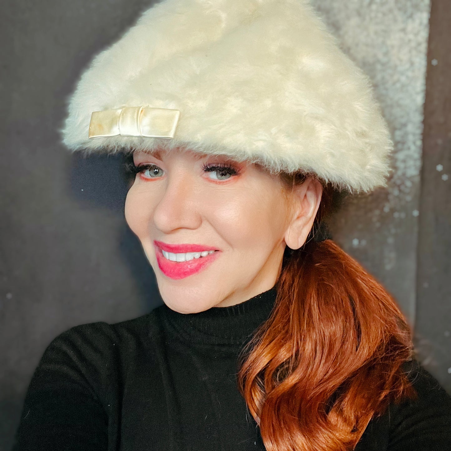 Vintage 1960s Mousse HB Fur Cone Hat