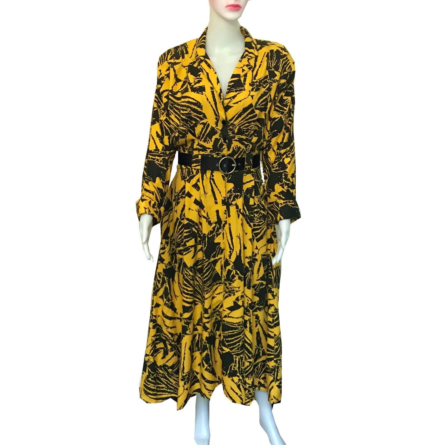 Vintage 1980s Dresseteria Button-Down Printed Dress