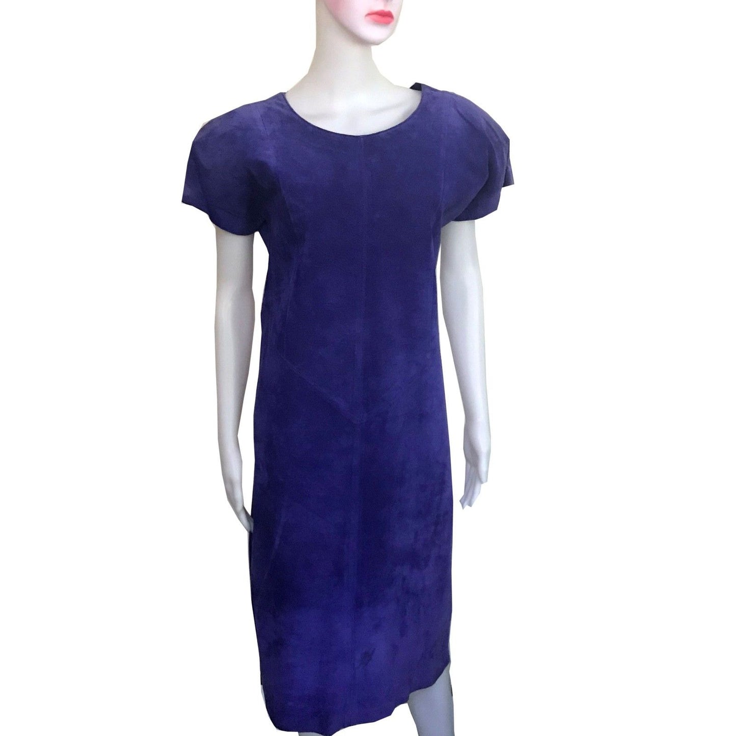 1980s SUEDE DRESS