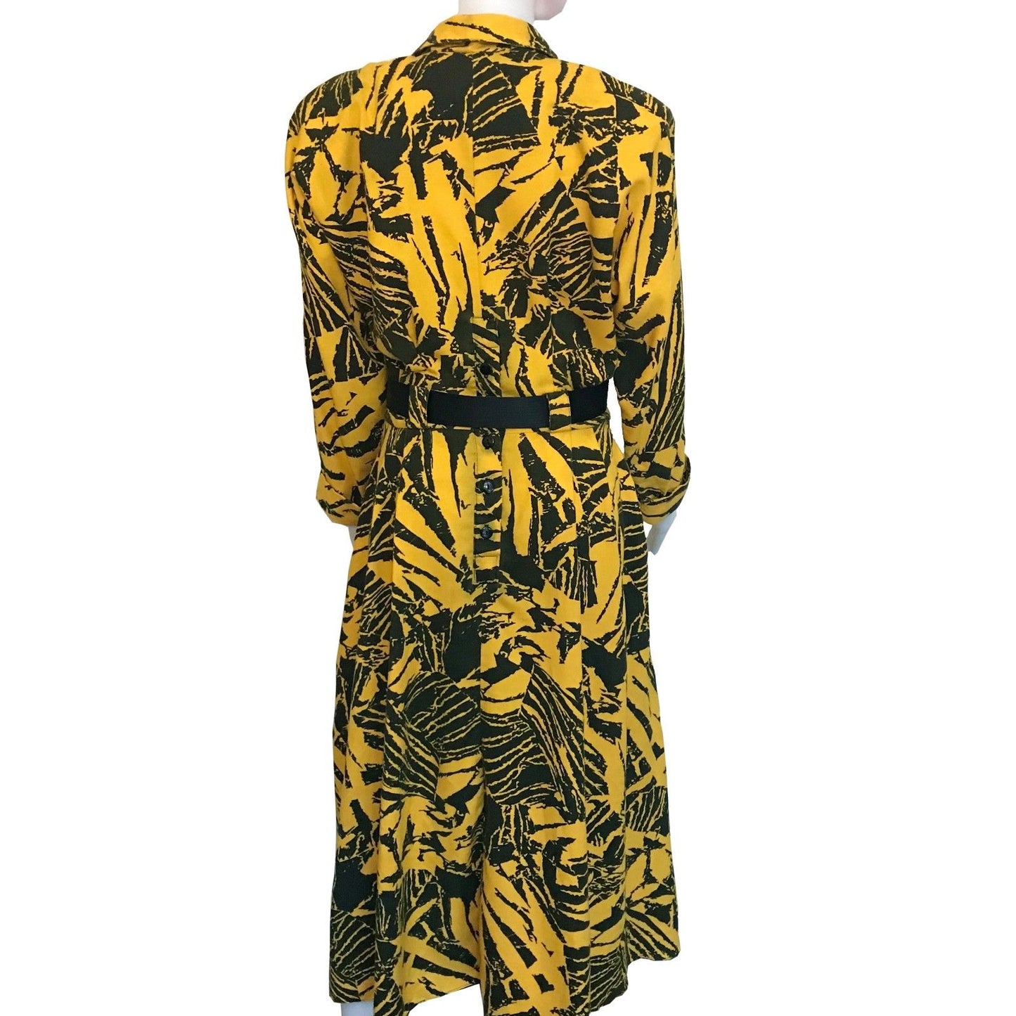 Vintage 1980s Dresseteria Button-Down Printed Dress