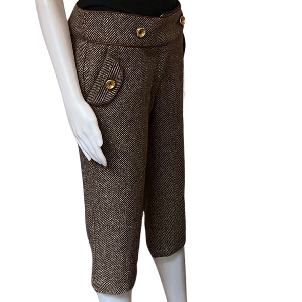 Y2K Baby Phat Wool Herringbone Capri Pants