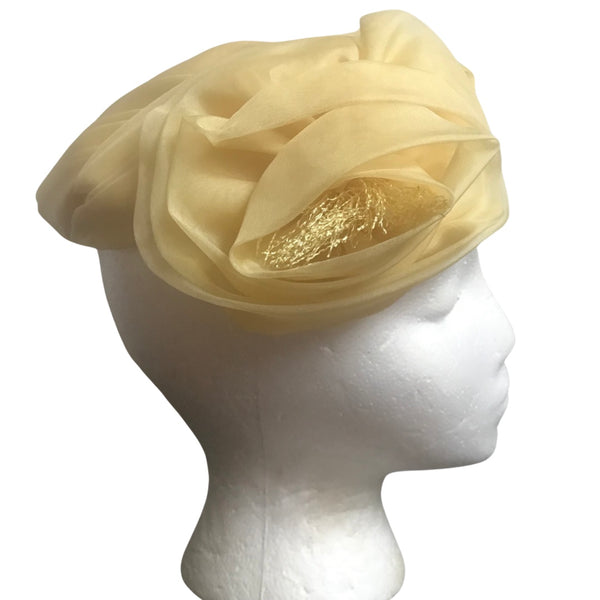 Vintage 1950s Cathay of California Yellow Hat