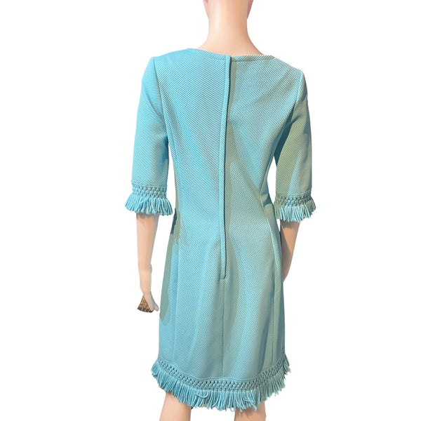 Vintage 1960s Edith Flagg Fringe Dress