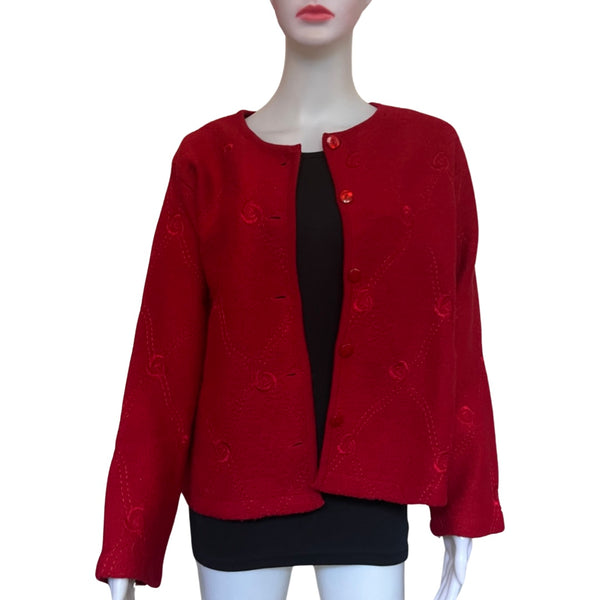 Vintage 1960s Red Wool Jacket
