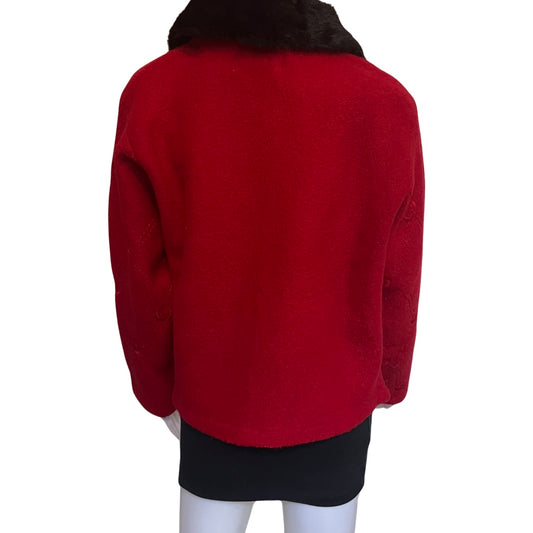 Vintage 1960s Red Wool Jacket