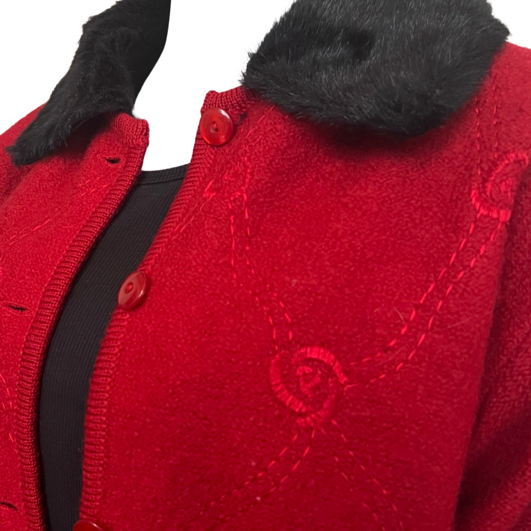 Vintage 1960s Red Wool Jacket