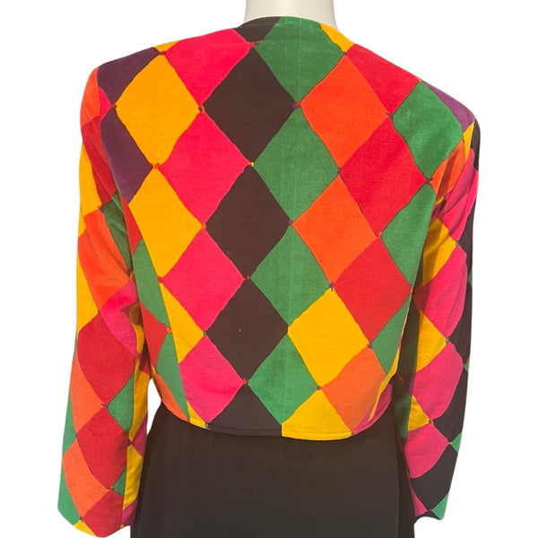 Vintage 1980s Emanuel Ungaro Harlequin Jacket