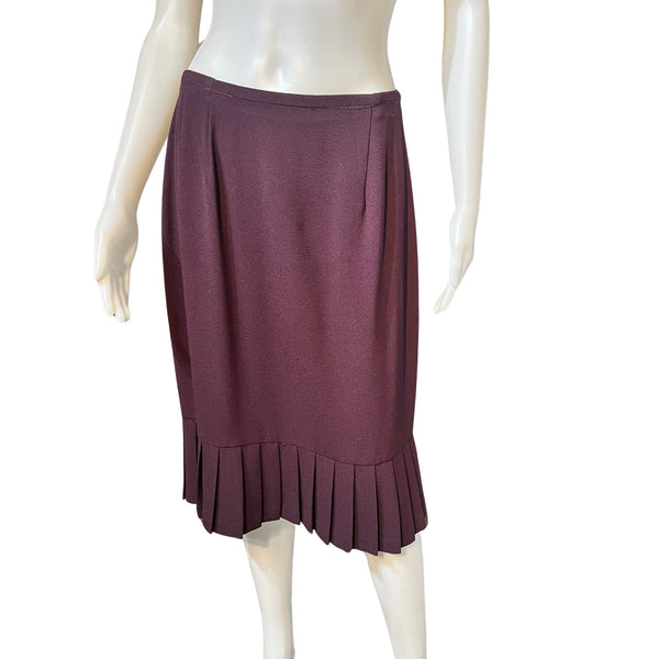 Vintage 1980s Plum Purple Skirt Suit
