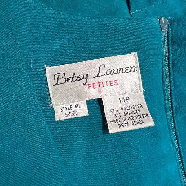 Vintage 1990s Betsy Lauren Petites Dress