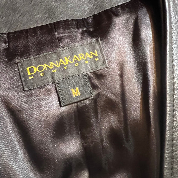 Vintage 1990s Donna Karan Leather Vest