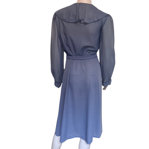 Vintage 1970s Periwinkle Blue Dress
