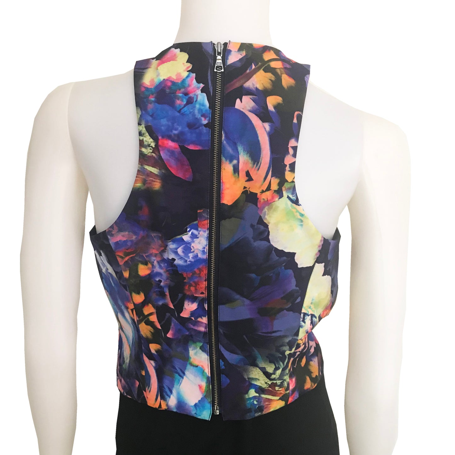 Vintage 1990s Sleeveless Floral Crop Top