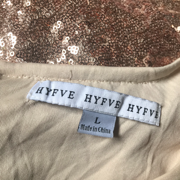 Hyfve Rose Gold Sequin Playsuit