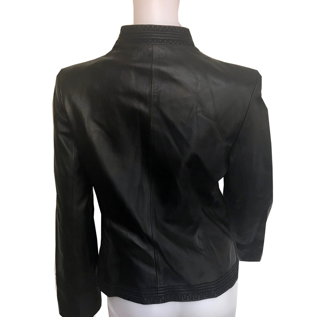 Vintage 1990s Anne Klein Embroidered Leather Jacket – Shop Stylaphile ...