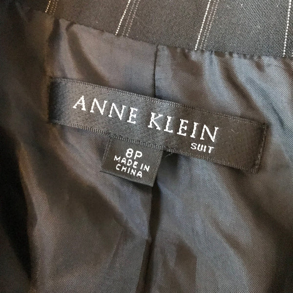 Vintage 1980s Anne Klein Petite Pinstripe Blazer
