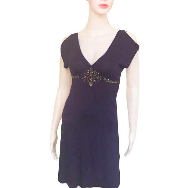Armani Exchange Cold-Shoulder Dress