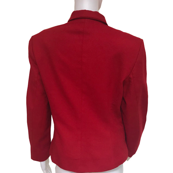 Vintage 1980s Benetton Red Wool Jacket