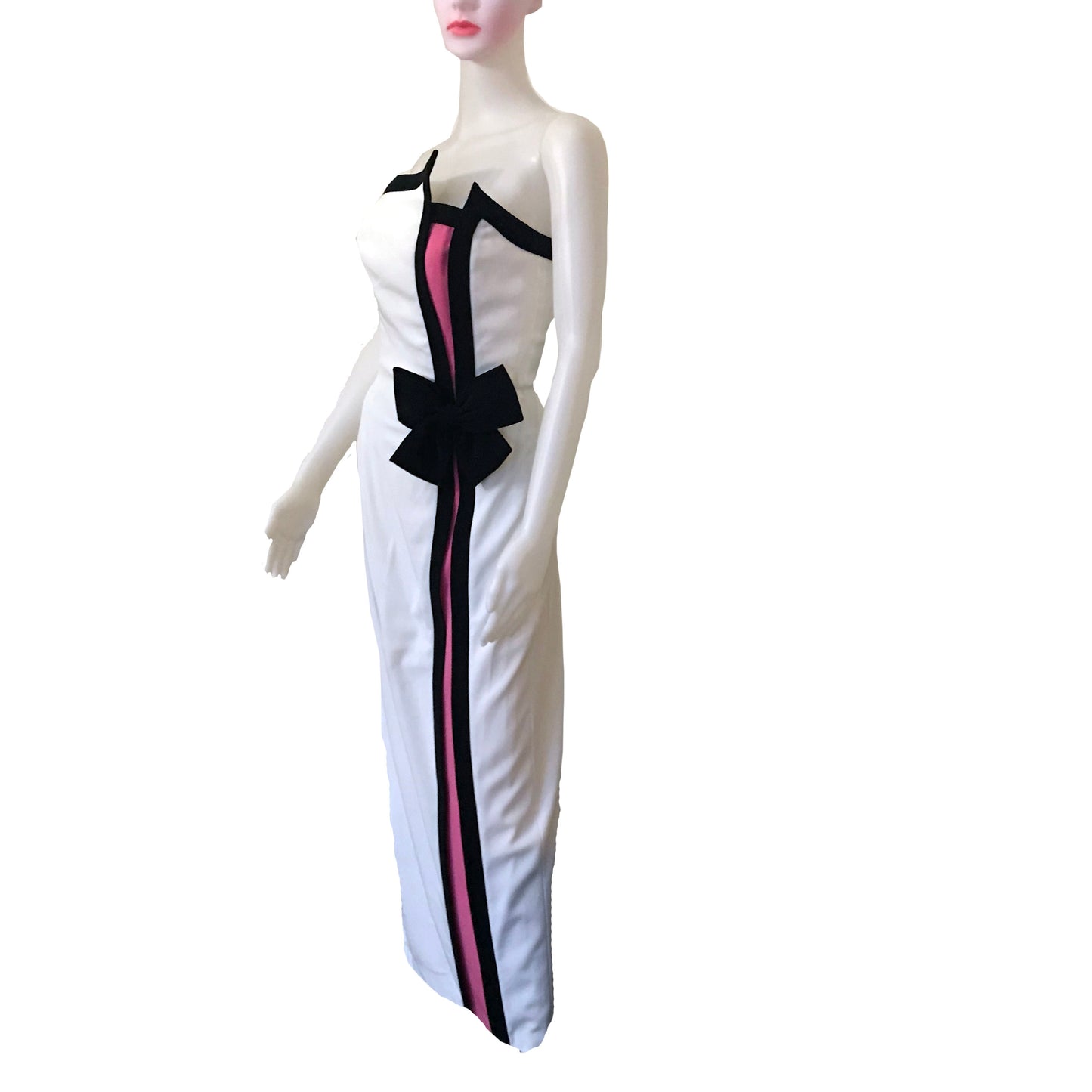 Vintage 1980s Bill Blass Formal Strapless Gown