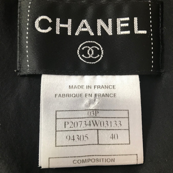 Vintage 1990s Chanel Black Silk Sleeveless Dress