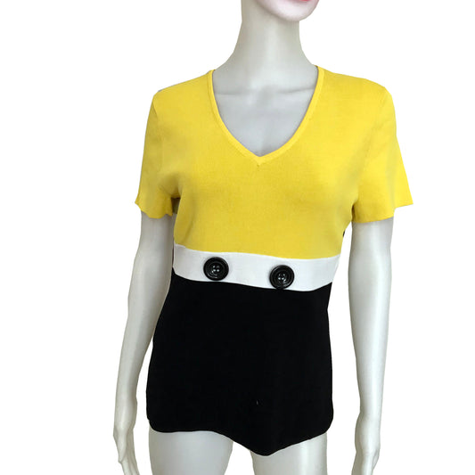 Vintage 1980s Colorblock Knit Top