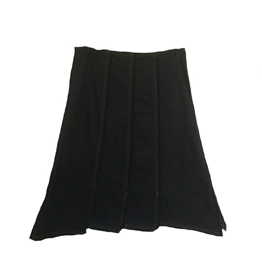 Vintage 1980s Deconstructed Pleated Denim Skirt