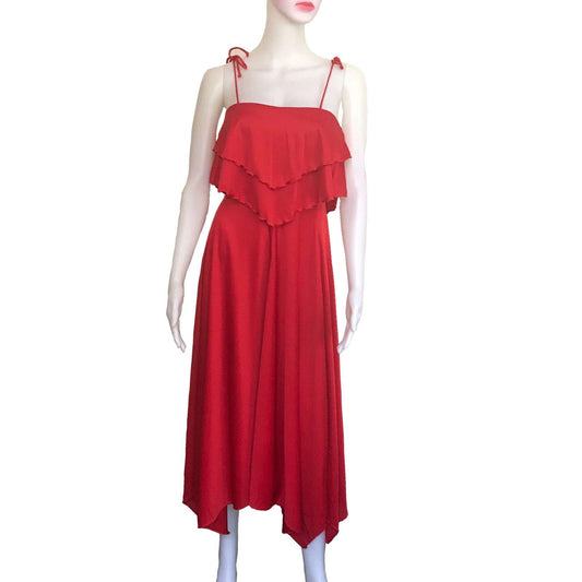 Vintage 1970s Orange Disco Dress