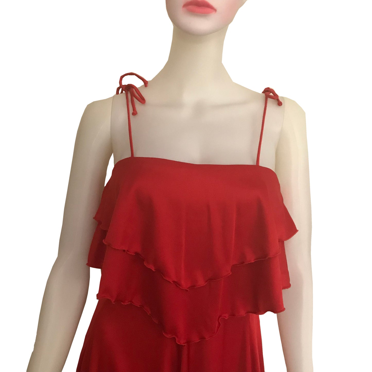 Vintage 1970s Orange Disco Dress