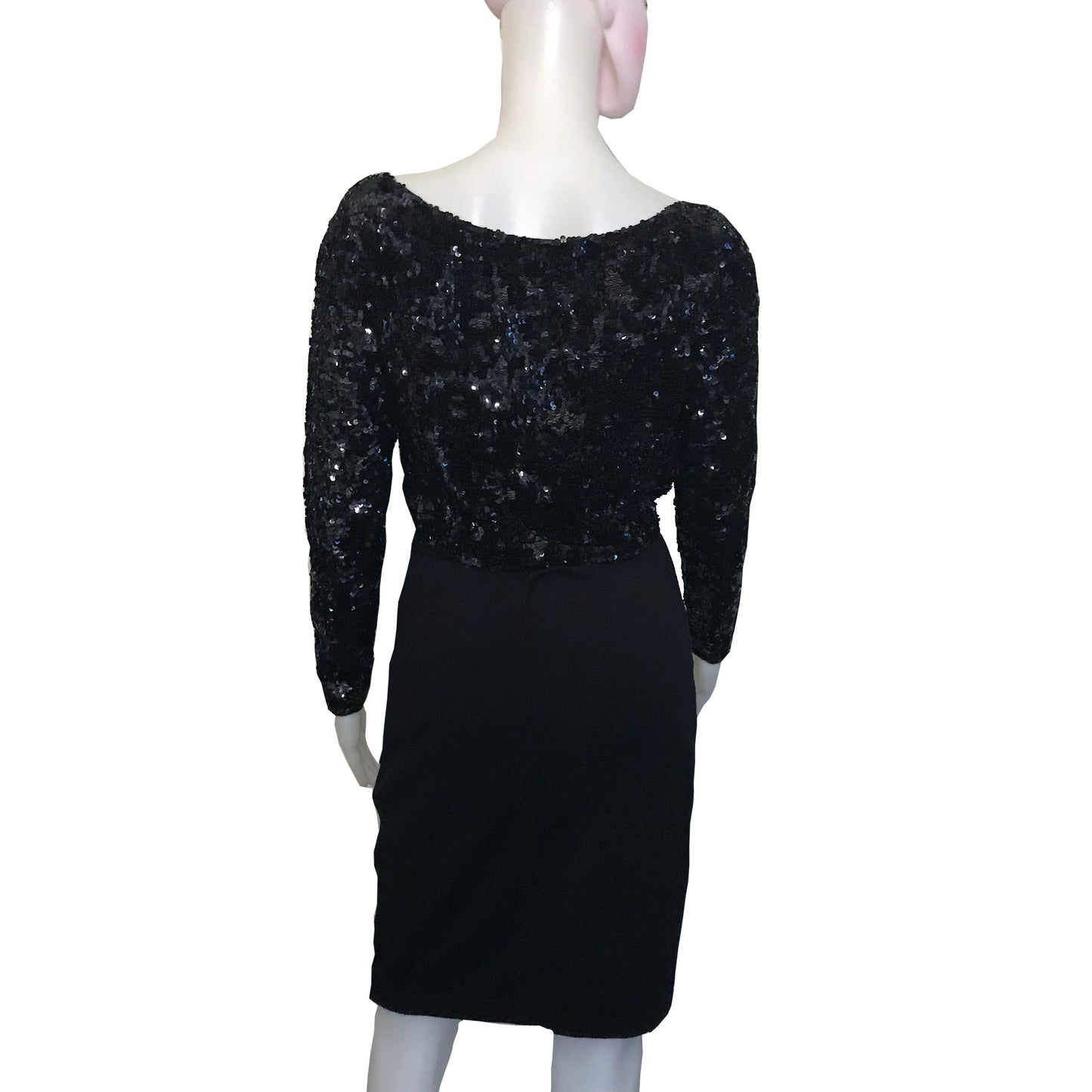 Vintage 1980s Donna Karan Sequined Cocktail Dress