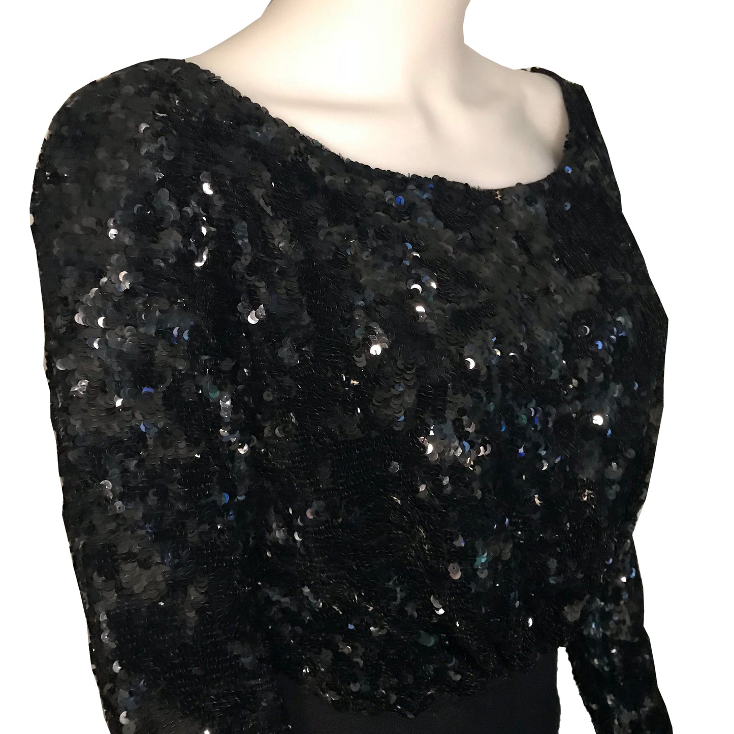 Vintage 1980s Donna Karan Sequined Cocktail Dress