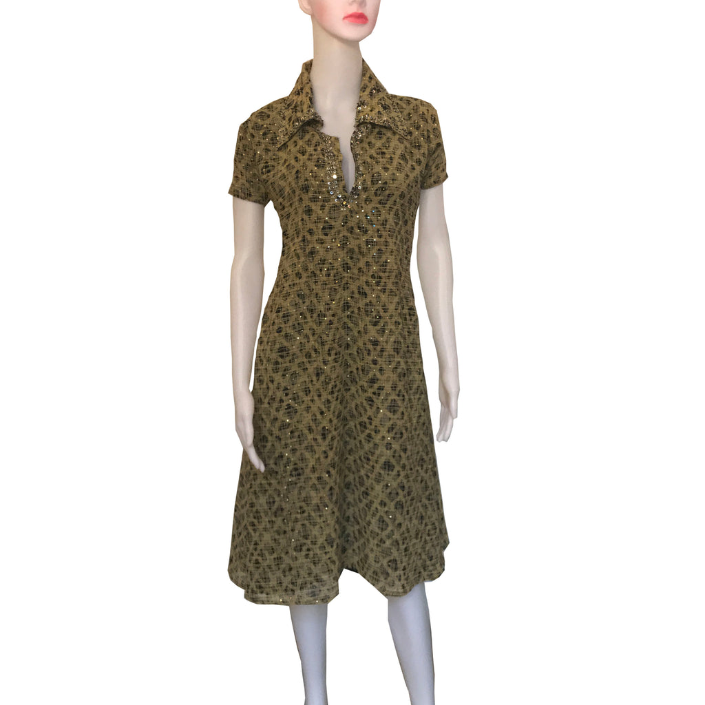 Vintage 1960s Hand-Sewn Day Dress With Sequins – Shop Stylaphile Vintage