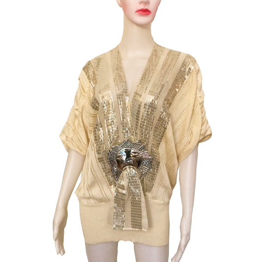 Vintage 1970s Giusi Slaviero Dolman Sleeve Sweater