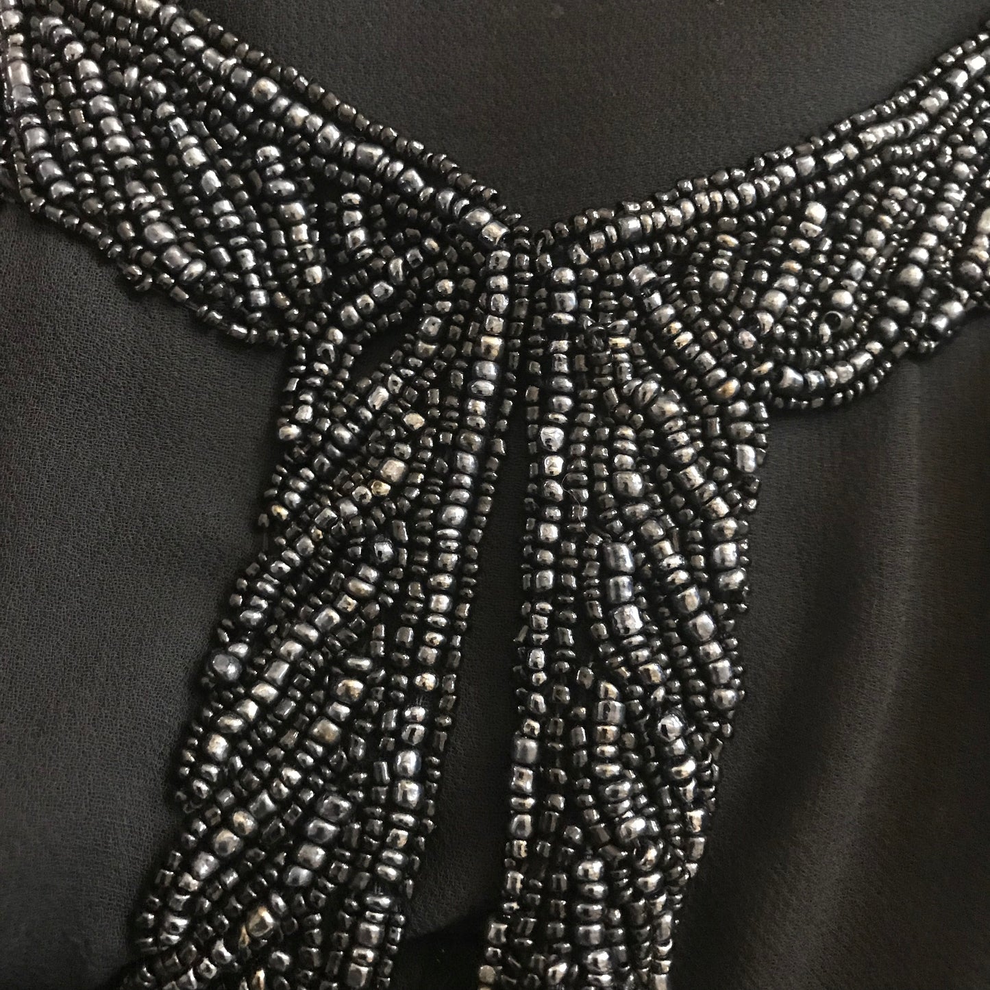 Vintage 1970s Laurence Kazar Beaded Blouse